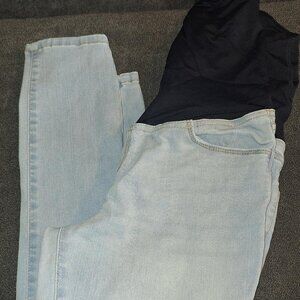 Isabel Maternity Skinny Jeans Size 4 Dark Wash Stretch Denim